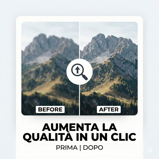 Upscale - Migliora la qualità della foto
