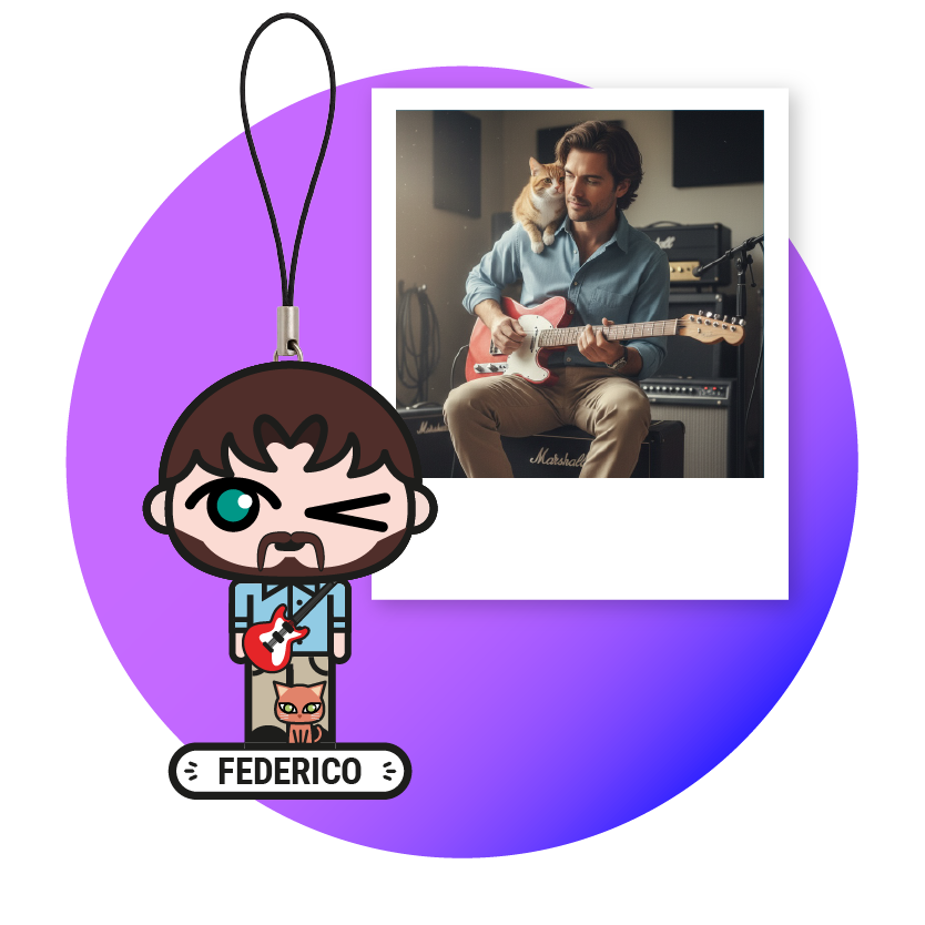 Crea Micro Me da una foto - Ciondolo Smart NFC